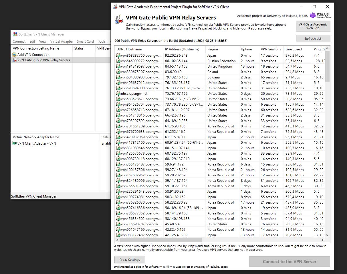 VPN Relay Servers